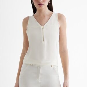 Express Quarter Zip Tank Top